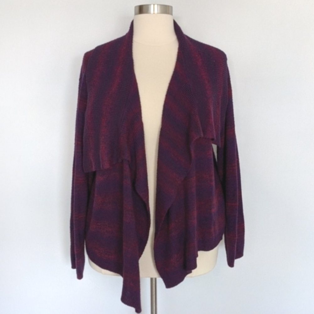 Comfy pink and purple cardigan